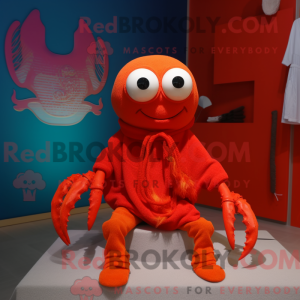 Red Crab maskot kostume...