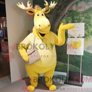 Sitrongul maskotdraktfigur...