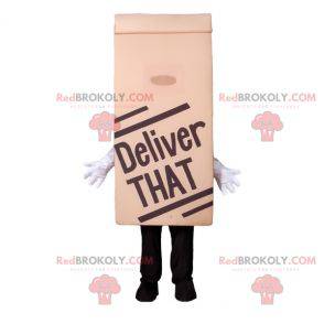 Maskottchen Papiertüte. Fast-Food-Maskottchen - Redbrokoly.com