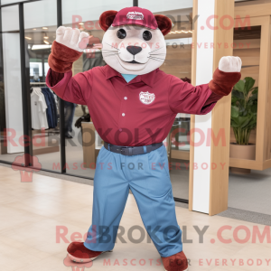 Maroon Jaguar maskot...