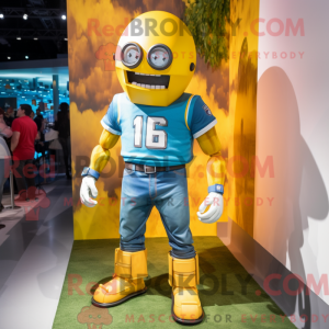Yellow American Football...