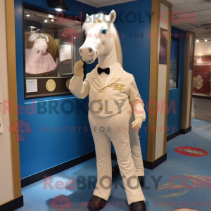 Cream Mare mascottekostuum...