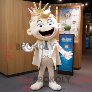 Beige Tooth Fairy mascot...
