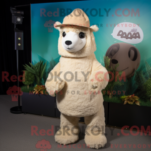 Mascotte d Alpaga beige...