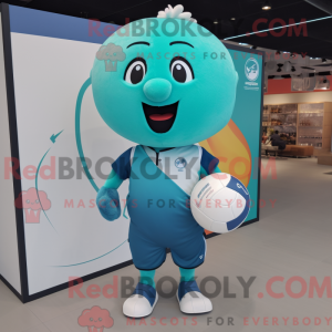 Cyan Volleyball Ball...