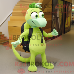 Postava maskota Lime Green...