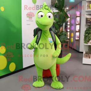 Lime Green Ermine mascot...