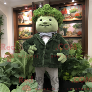 Máscara de repolho verde...