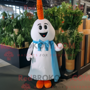 Cyan gulrot maskot...