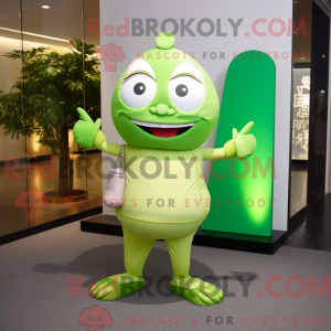 Limegrøn Pho maskot kostume...