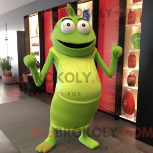 Limegrøn Pho maskot kostume...