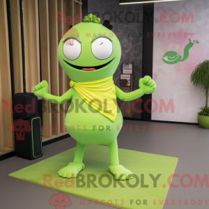 Limegrøn Pho maskot kostume...