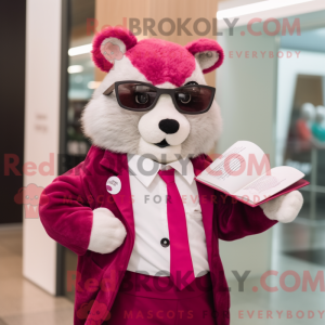 Magenta Ferret mascot...