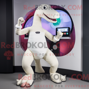 White Diplodocus mascot...