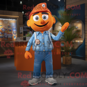 Disfraz de mascota naranja...