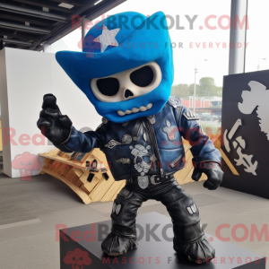 Blå Nachos maskot kostume...