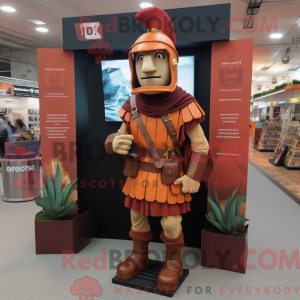 Rust romersk soldat maskot...