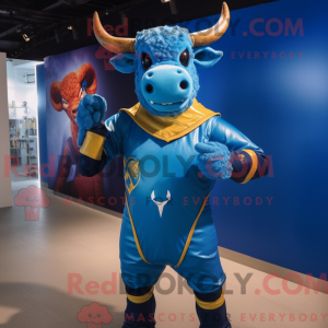 Maskottchenkostüm Blue Bull...