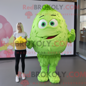 Limegrøn Cupcake maskot...