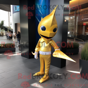 Gold Swordfish maskot...
