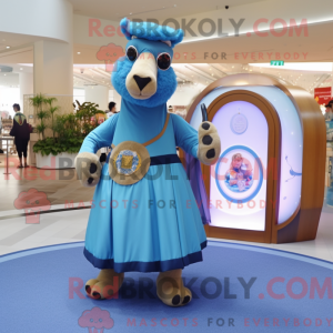 Blue Camel maskot kostume...