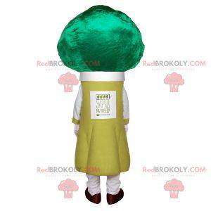 Broccoli leek green vegetable mascot - Redbrokoly.com