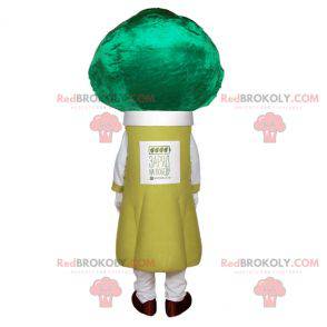 Mascotte de légume vert de poireau de brocoli - Redbrokoly.com