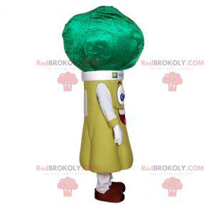 Brócolis alho-poró mascote vegetal verde - Redbrokoly.com