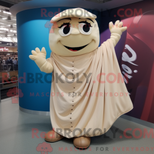 Beige Baseball Glove maskot...