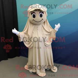 Beige Baseball Glove maskot...