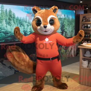 Red Flying Squirrel maskot...