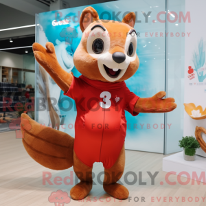 Red Flying Squirrel maskot...
