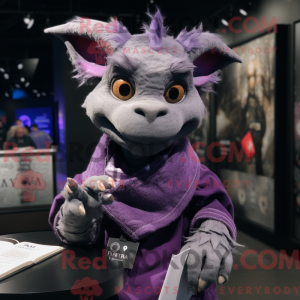 Purple Gargoyle mascot...