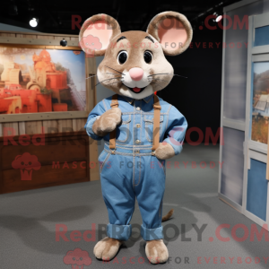 Bruine muis mascottekostuum...