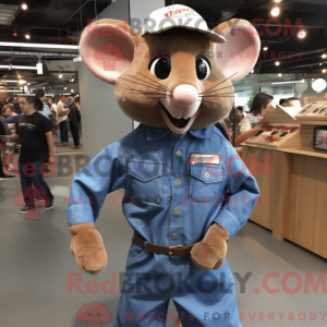 Bruine muis mascottekostuum...