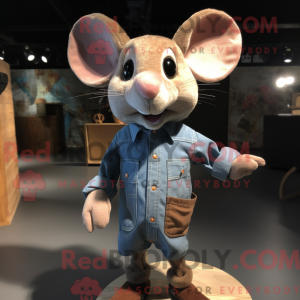 Bruine muis mascottekostuum...