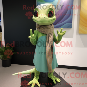 Geckos maskot kostume...