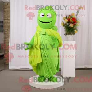 Disfraz de mascota verde...
