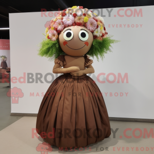Bruin boeket bloemen...