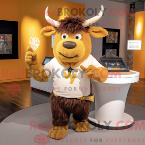 Disfraz de mascota Gold Yak...