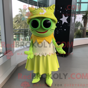 Postava maskota Lime Green...