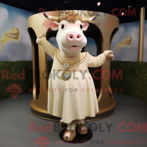 Beige Hereford Koe...