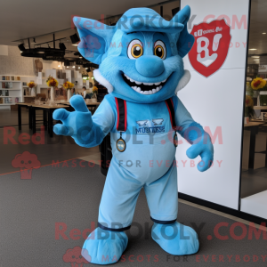 Sky Blue Devil máscara de...