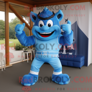 Postava maskota Sky Blue...