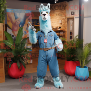 Postava maskota Sky Blue...