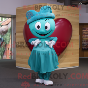 Costume mascotte de coeur...