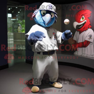 Sølv papegøje maskot...