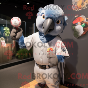 Sølv papegøje maskot...