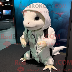 Hvit Axolotls máscara de...