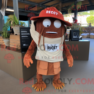 Rust Ceviche mascot costume...